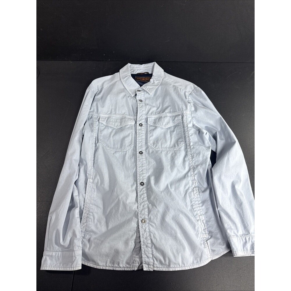 Waterville Button Down Shacket - Blue - Size 52